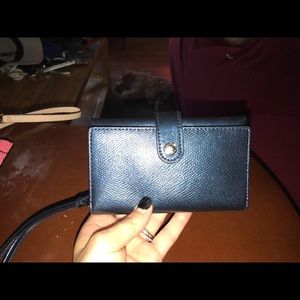 Coach blue wristlet